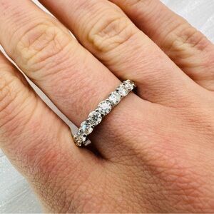 2.2 CT Moissanite Diamond Eternity Band - GORGEOUS 💗 Sz 9